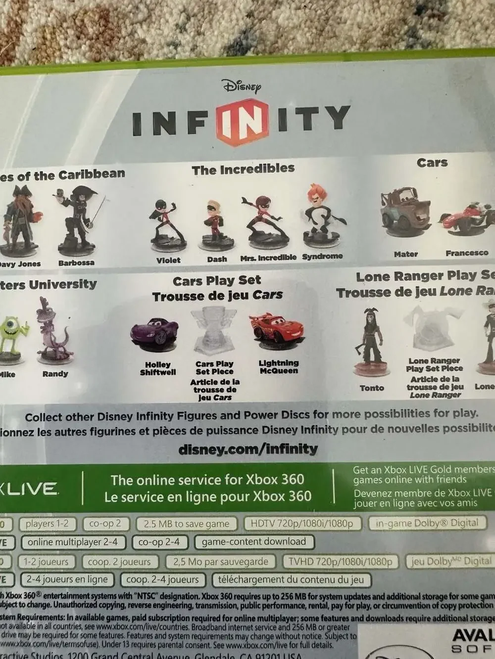 Disney Infinity Xbox 360 Video Game